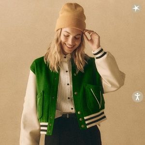 The Varsity Bomber FIELD GREEN